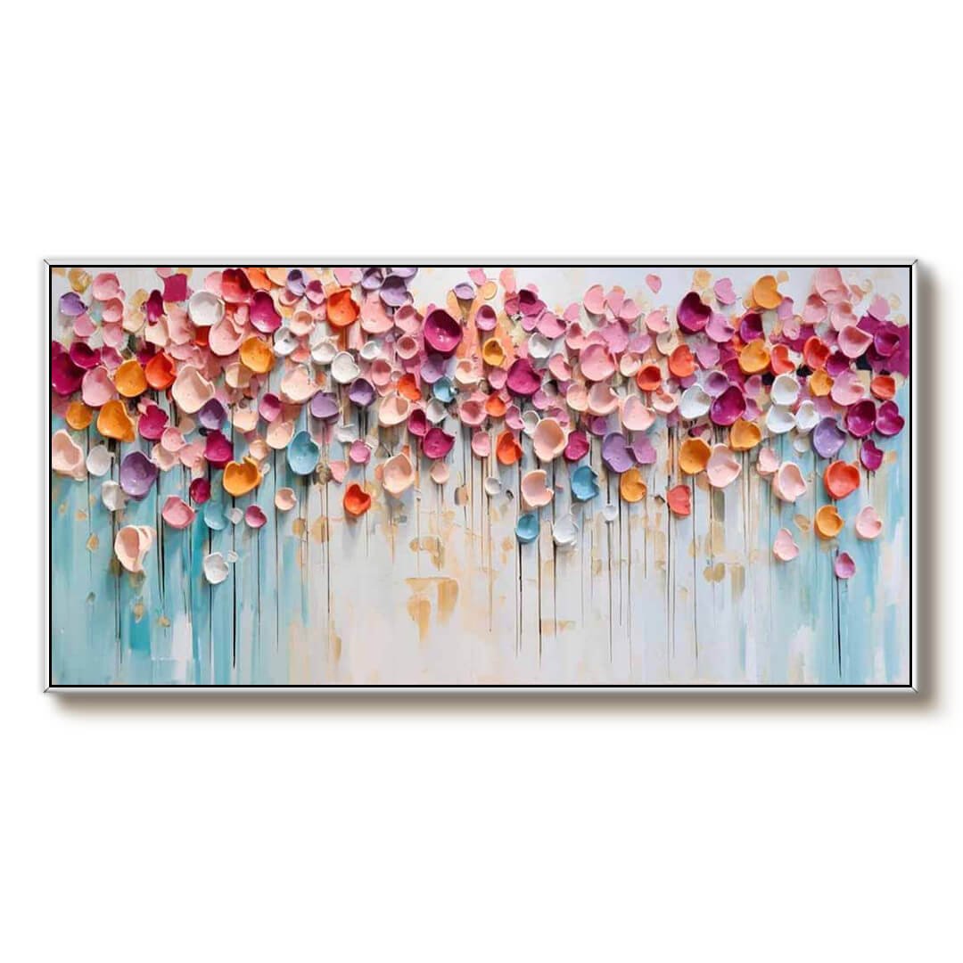Colorful Abstract Flower Garden Wall Art CZ0062 - Viral Wall Art
